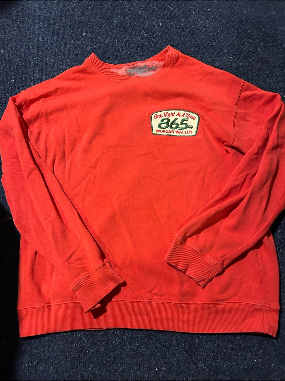 Morgan wallen Red Crewneck Sweatshirt